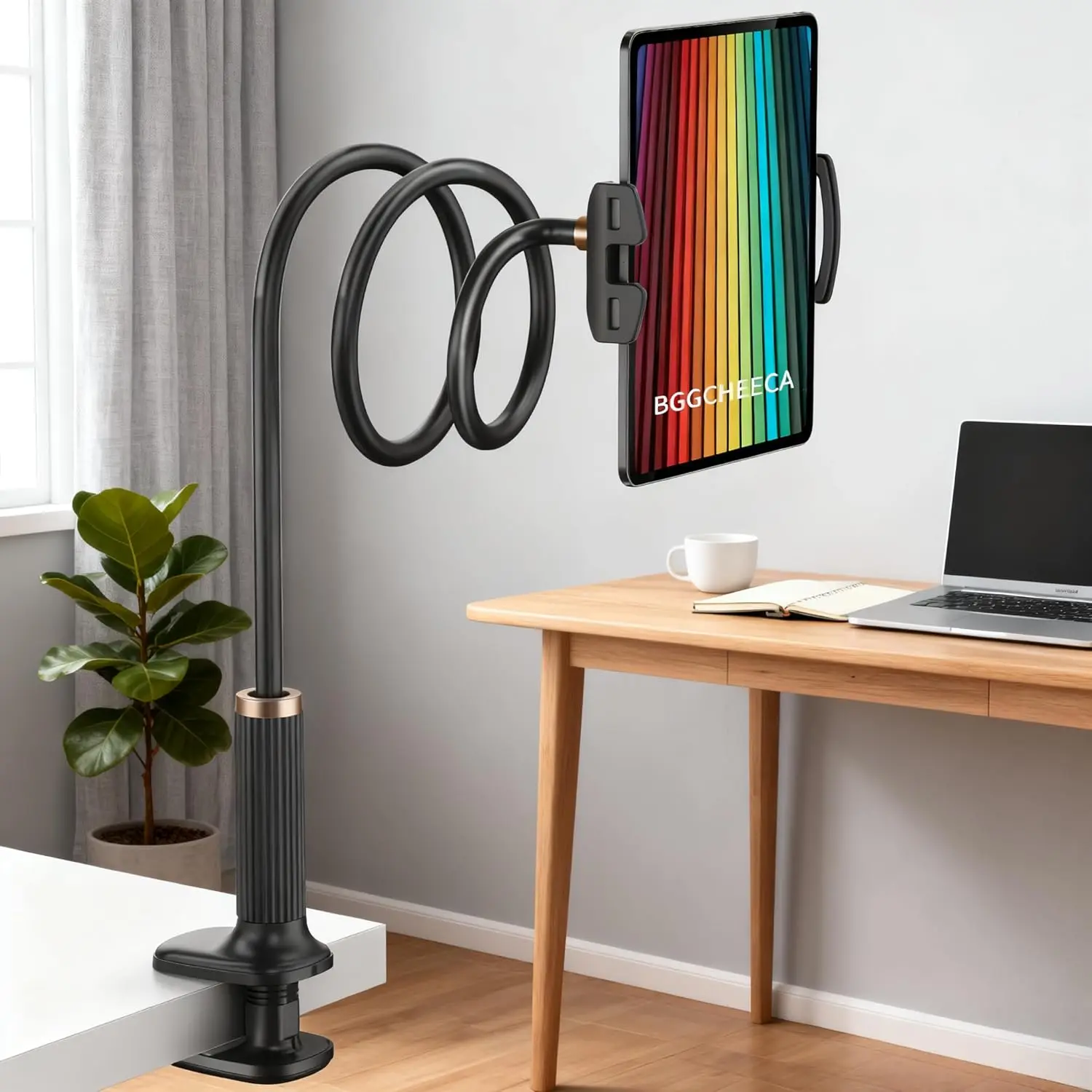

Flexible 38.7-Inch Tablet Phone Holder with Clip, Compatible for iPad iPhone Switch Samsung Kindle