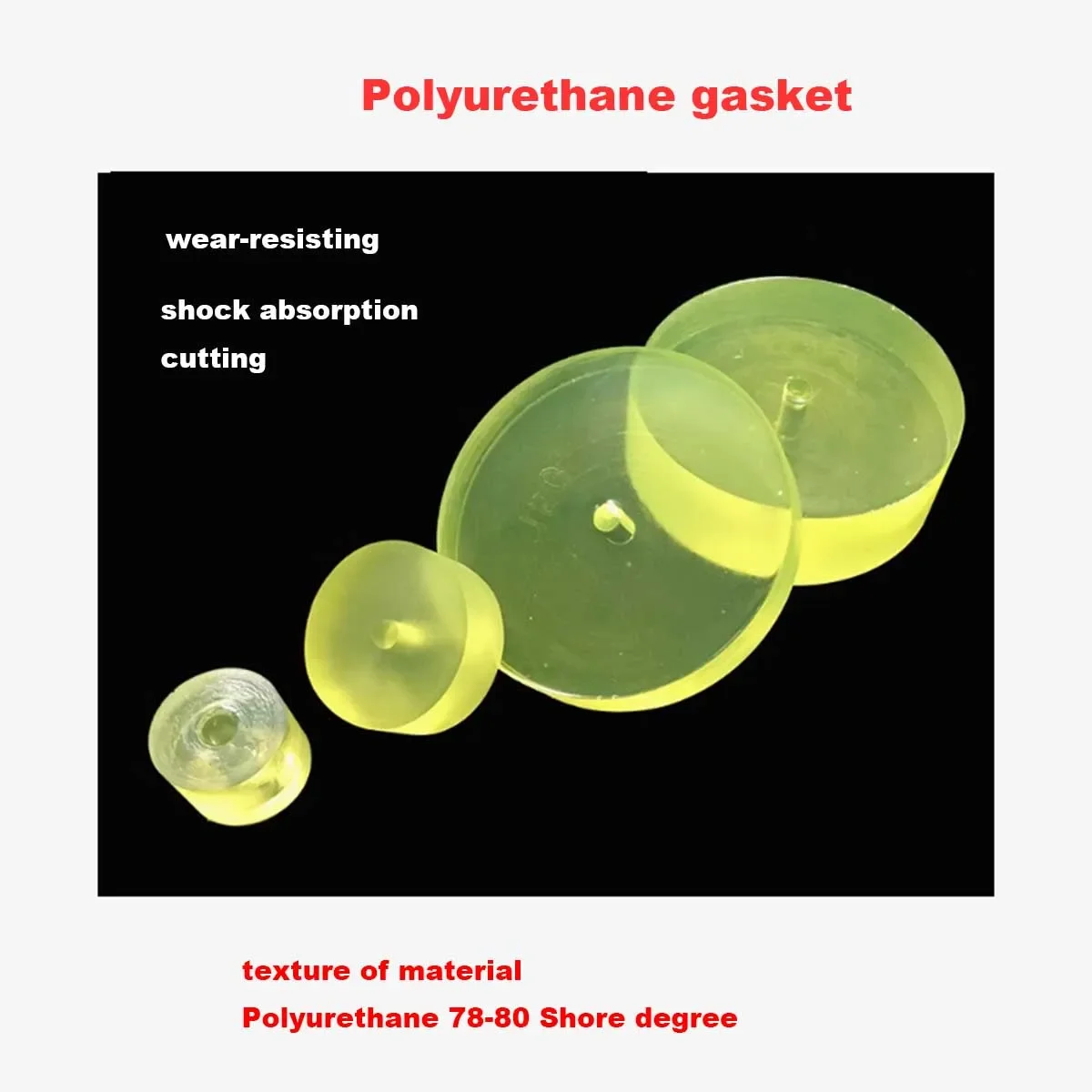 Polyurethane Gasket, Cushion Pad,  Rubber Shock-Absorbing Pad, 30/40/50