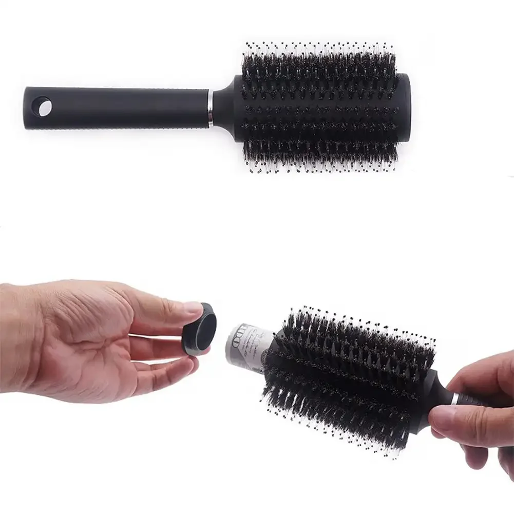 صندوق آمن بمفتاح مشط شعر مخفي ، خبأ سري ، فرشاة تحويل ، تخزين مجوهرات ماسية للاختباء ، غطاء قابل للإزالة ، غير ظاهر #4