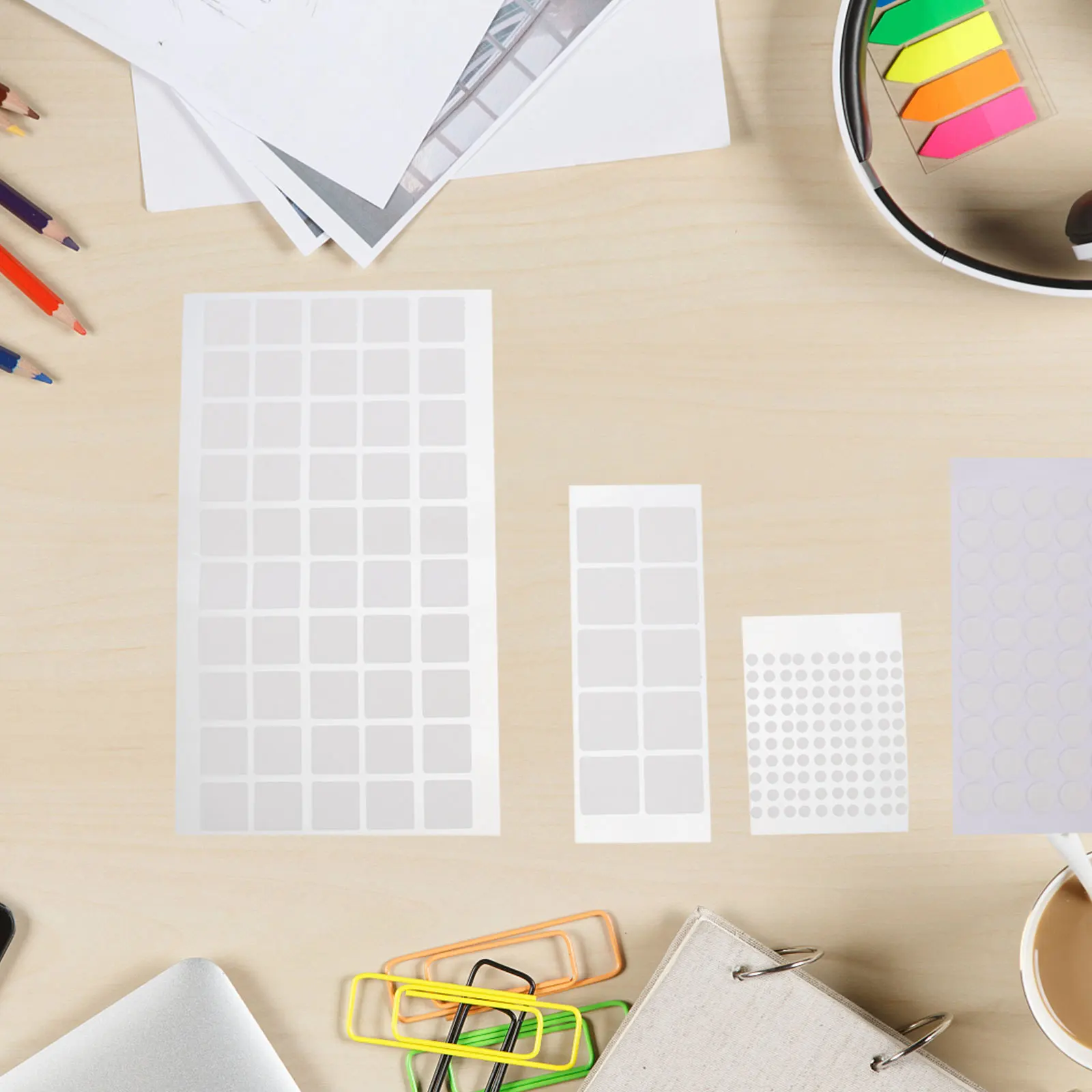 1set 1Set Acrylic Double Sided Sticky Dots Removable Round Square Adhesive Stickers For Diy Crafts Wall Mounting Tape Teaching