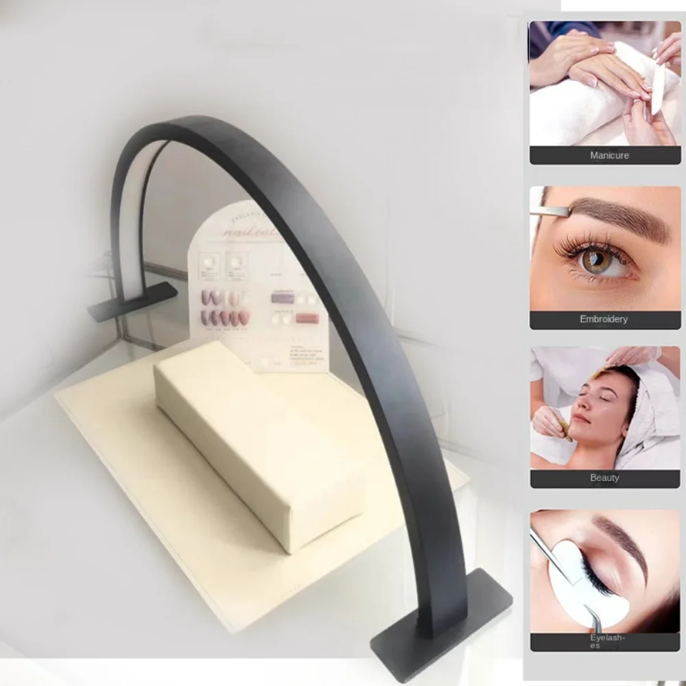 Dimmable U-shaped Nail Lamp 3 Light Color 180-degree illumination LED Nail Arc Fill Light Adjustable Multi-functional