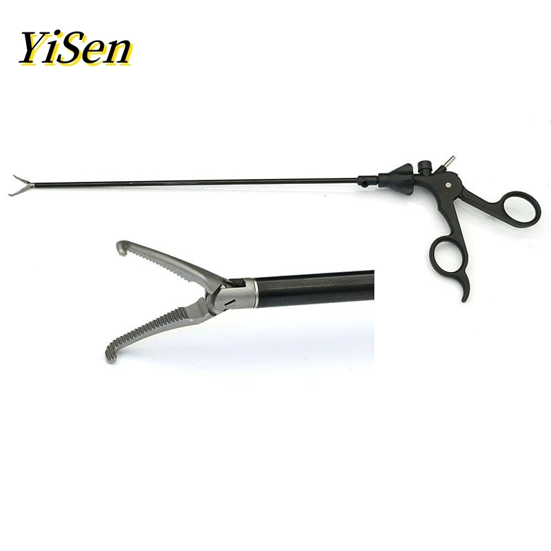 90 Degrees Laparoscopic Right Curved Dissecting Forceps Reusable Laparoscopic Surgical Instruments Grasping Forceps