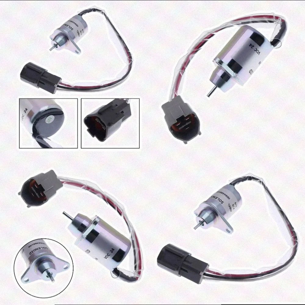 Fuel Shut Solenoid 129612-77940 For Yanmar 3TNV88-BPTB2 4TNV98 Engine Fuel System Stop Valve For TB235 DH80 For Excavator