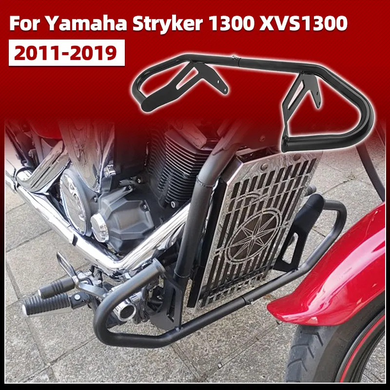 Engine Guard Landing Black Motorcycle Falling Protection Crash Bar Frame Accessories For Yamaha Stryker 1300 XVS1300 2011-2019