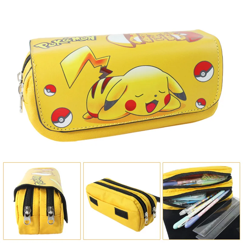 

Miniso Pokemon Pencil Bags Large Capacity Pencil Case for Primary and Secondary School Students