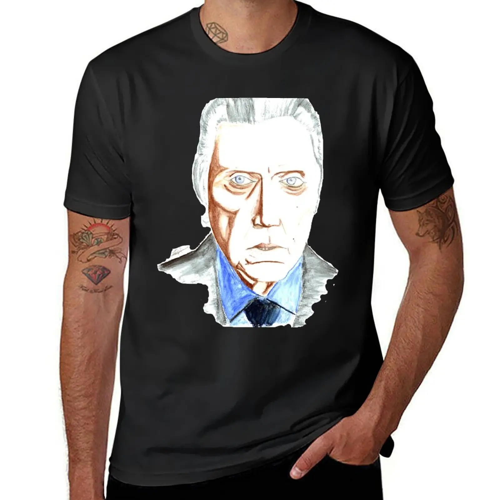 

Christopher Walken T-Shirt anime clothes street wear cheap stuff essential t shirt Short sleeve tee men