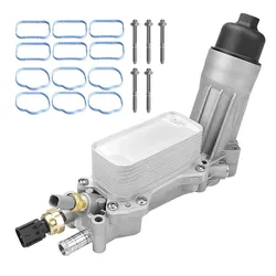 1Set 926-876 5184294AE 68105583A Aluminum Housing Oil Filter Assembly For 2011-2016 Jeep Dodge Chrysler