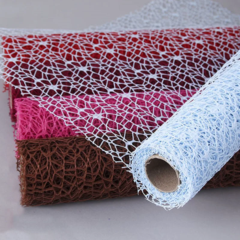 50cmx4.5M Net wild goose web ribbon 1/5rolls flower fabric fashion package gift DIY handcraft pack party for wedding Birthday