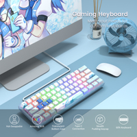 60% Mechanical Keyboard Wired Programmable RGB Backlit Hot-Swappable ESports Gaming Office Keyboard for PC Computer Laptop Gamer