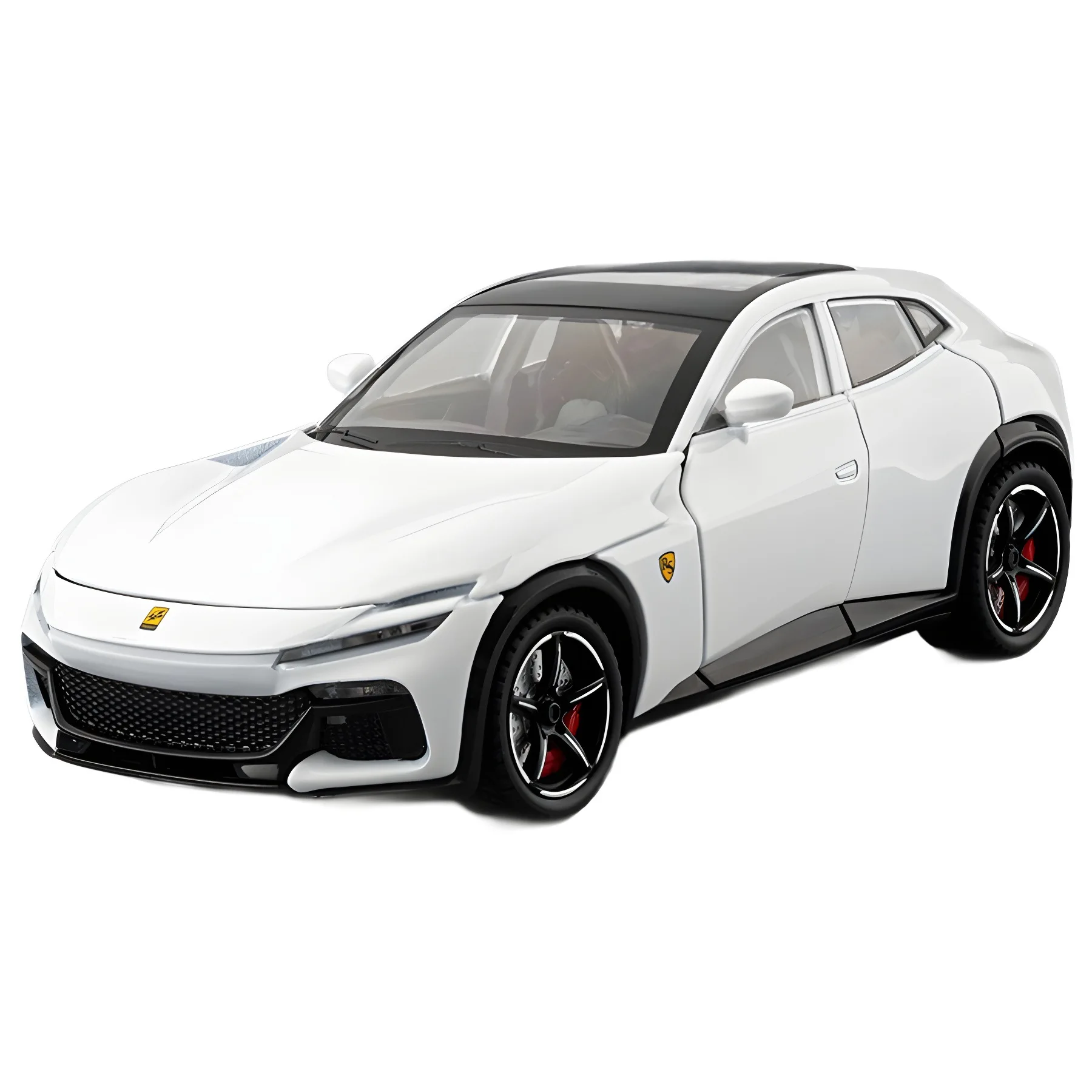 Modelo de coche deportivo de aleación de simulación Rafa FVU 1:22, adorno de coche de juguete de varias puertas acústica-óptica