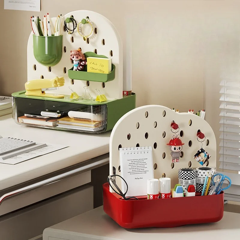 desk-pegboard-storage-box-student-desk-stationery-organizer-box-office-drawer-type-pen-holder-storage-rack-office-supplies