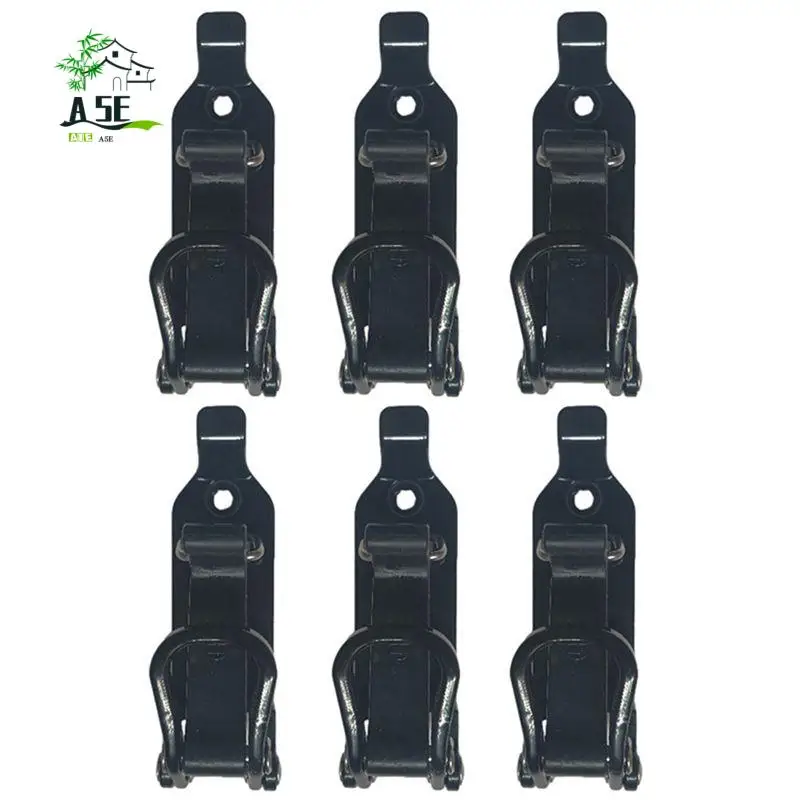 

A05E-6Pcs Крепление лопаты для багажника на крышу, металлический настенный монтажный комплект, держатель лопаты, зажим, настенный комплект, автомобильные аксессуары