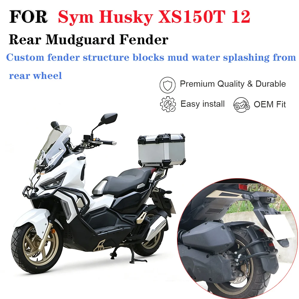 For Sym Husky XS150T‑12 Motorcycle Rear Mudguard Fender Splash Guard Modification Accessories
