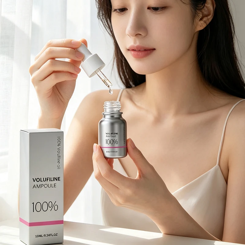 Volufiline 100% Plump Essence Flasche Zarte Haut Tiefenwirksame Feuchtigkeitspflege Erhöht die Hautelastizität Verbessert Trockenheit, Glanzlosigkeit und Rauheit Neu – Detail 11
