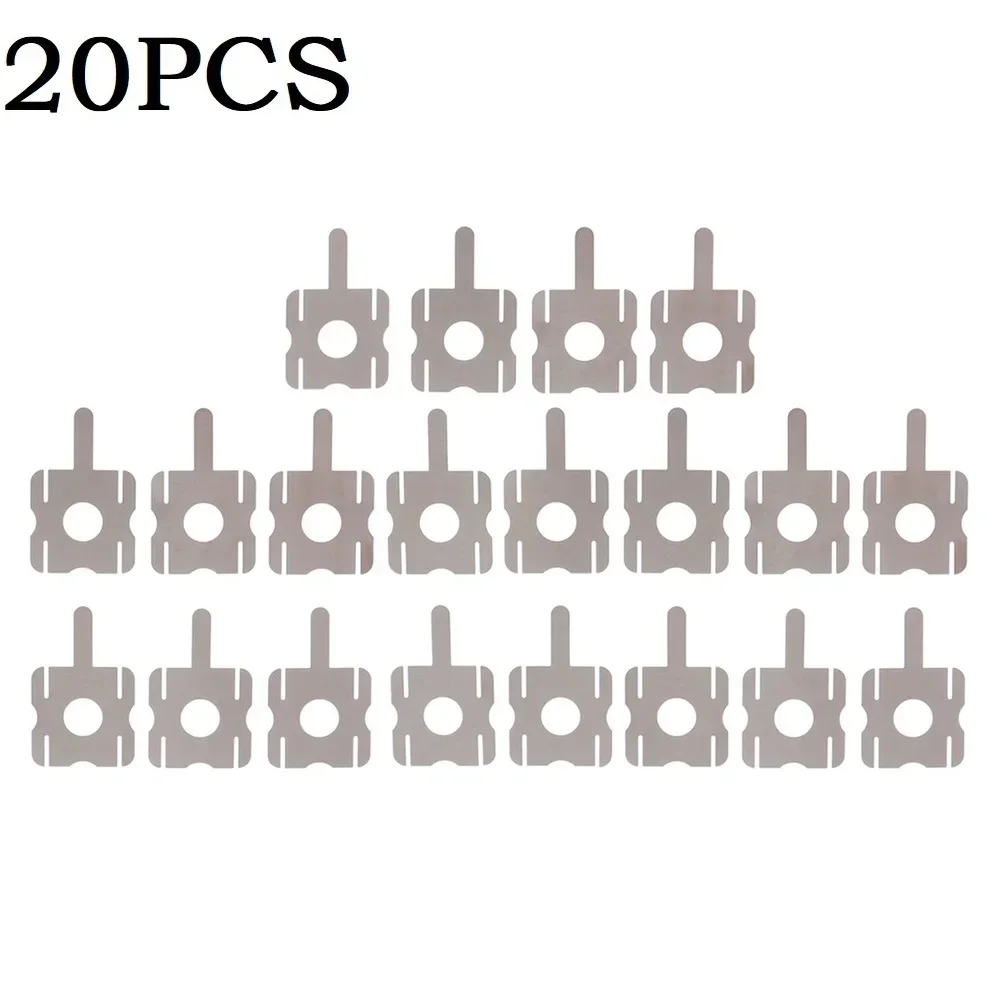 20pcs U-shaped Nickel Sheets For Lithium Batteries Power Tools Parts 4S Lithium Battery Pack Replace Spot Welding Tools