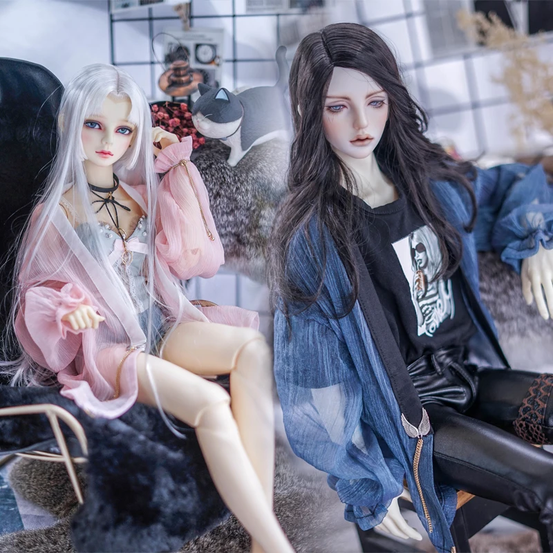 

D04-A2074 детская игрушка ручной работы 1/4 1/3 кукла дяди DD BJD/SD 13 17 70 Аксессуары розовый синий прозрачный кардиган 1 шт.