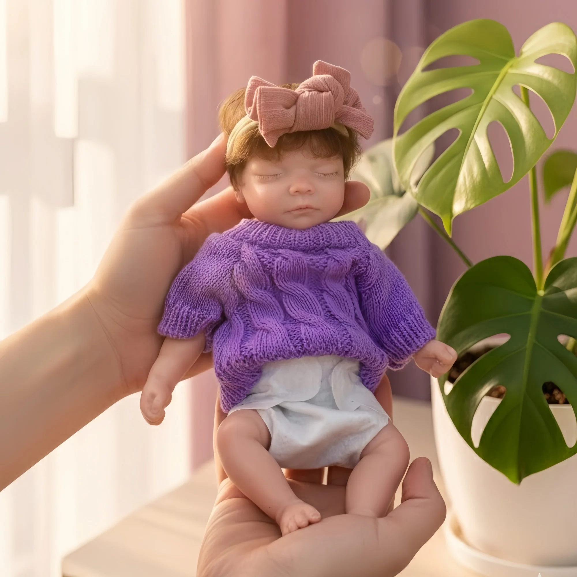 

10-дюймовая силиконовая кукла реборн для девочек с укорененными волосами, полностью однотонная силиконовая кукла реборн ручной работы для девочек, подарок