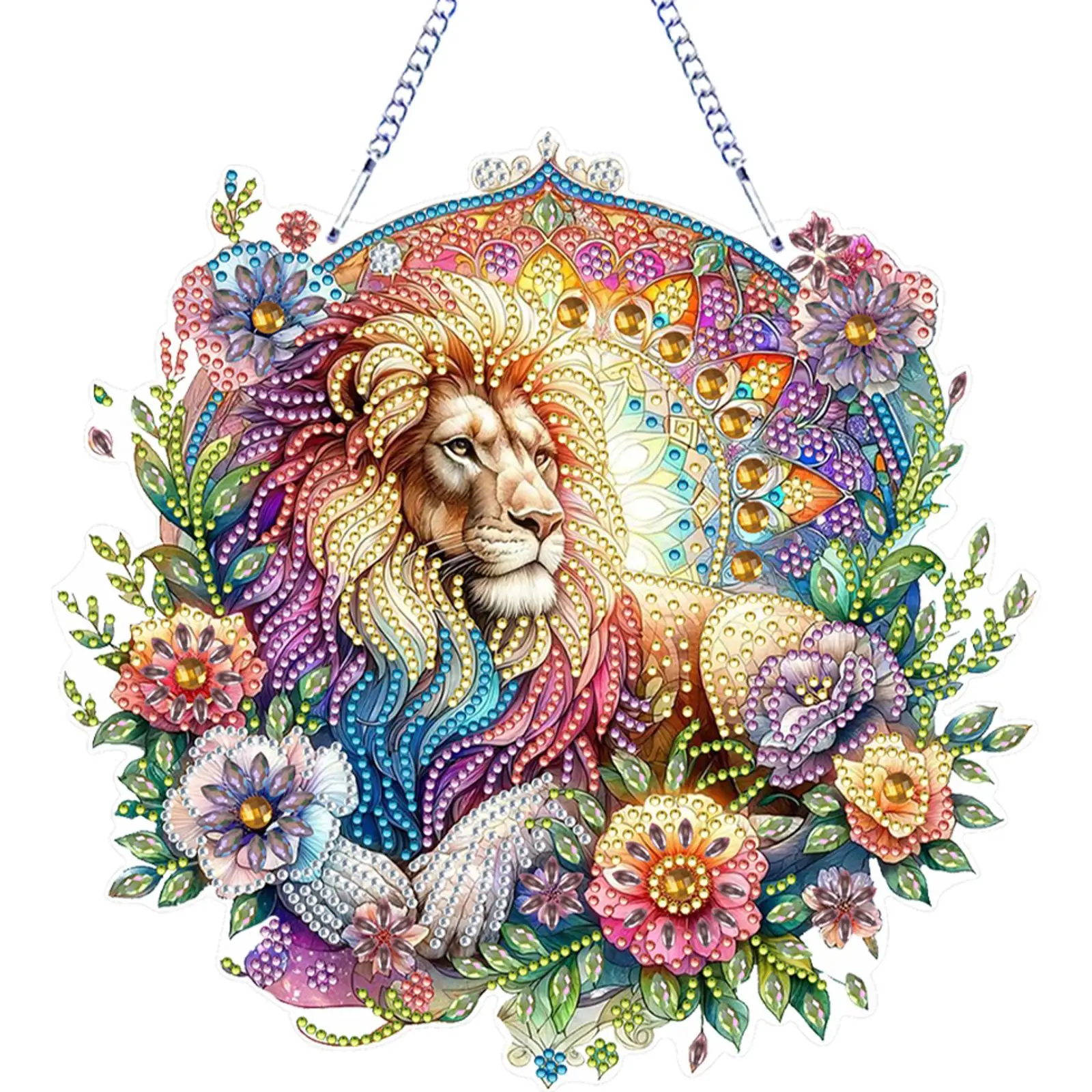 

Двусторонние подвески из ПЭТ для окон, фигурные, в виде цветов и животных, со стразами и алмазной мозаикой, декор для дома