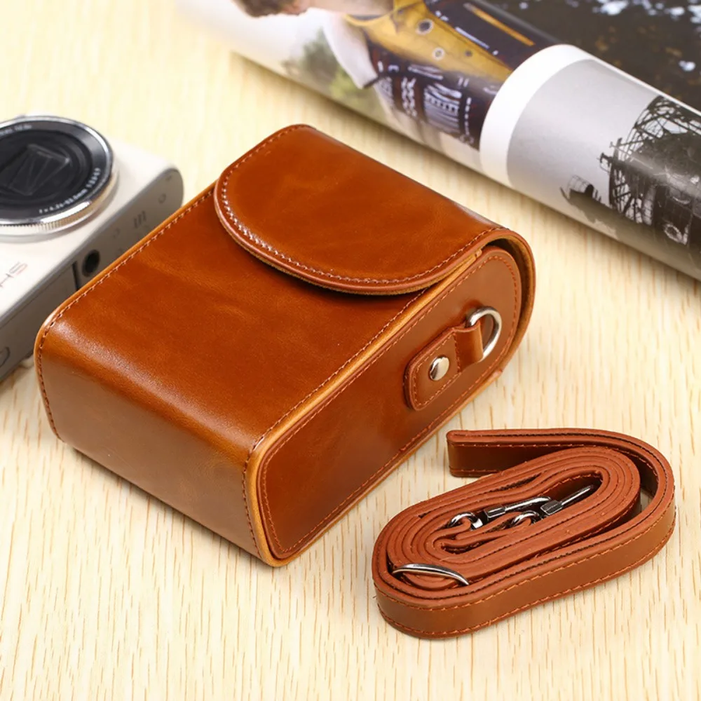 

Waterproof Camera Storage Bag Protective PU Leather Lens Pouch Shakeproof Soft Cover Camera Bag For DSLR/Mirrorless Camera