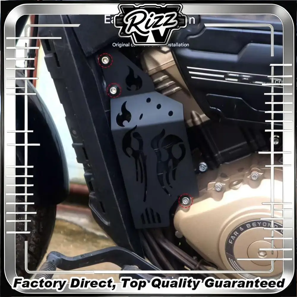 For VOGE CU250, the accessory carbon tank protection cover and the retro carbon tank decorative cover are provided.