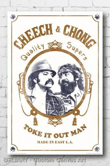 

CHEECH AND CHONG - TOKE IT OUT MAN Canvas Poster POT LEAF WEED MARIJUANA Custom Size Available Home Decor Room Decoration