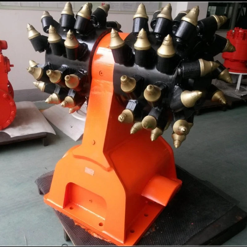 Transverse Drum Cutter for Excavator Hydraulic Rock Grinder Milling Head Attachment for Tunneling and Road Construction Projects