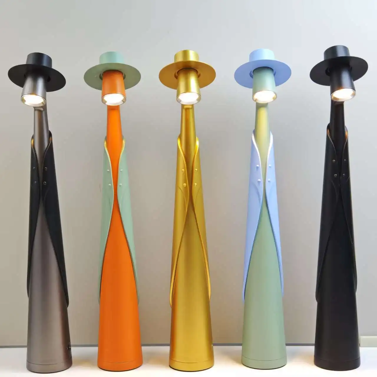 Led クリエイティブタッチデスクライト無段階調光ナイトランプ充電式雰囲気ランプ寝室研究室リビングルームの装飾