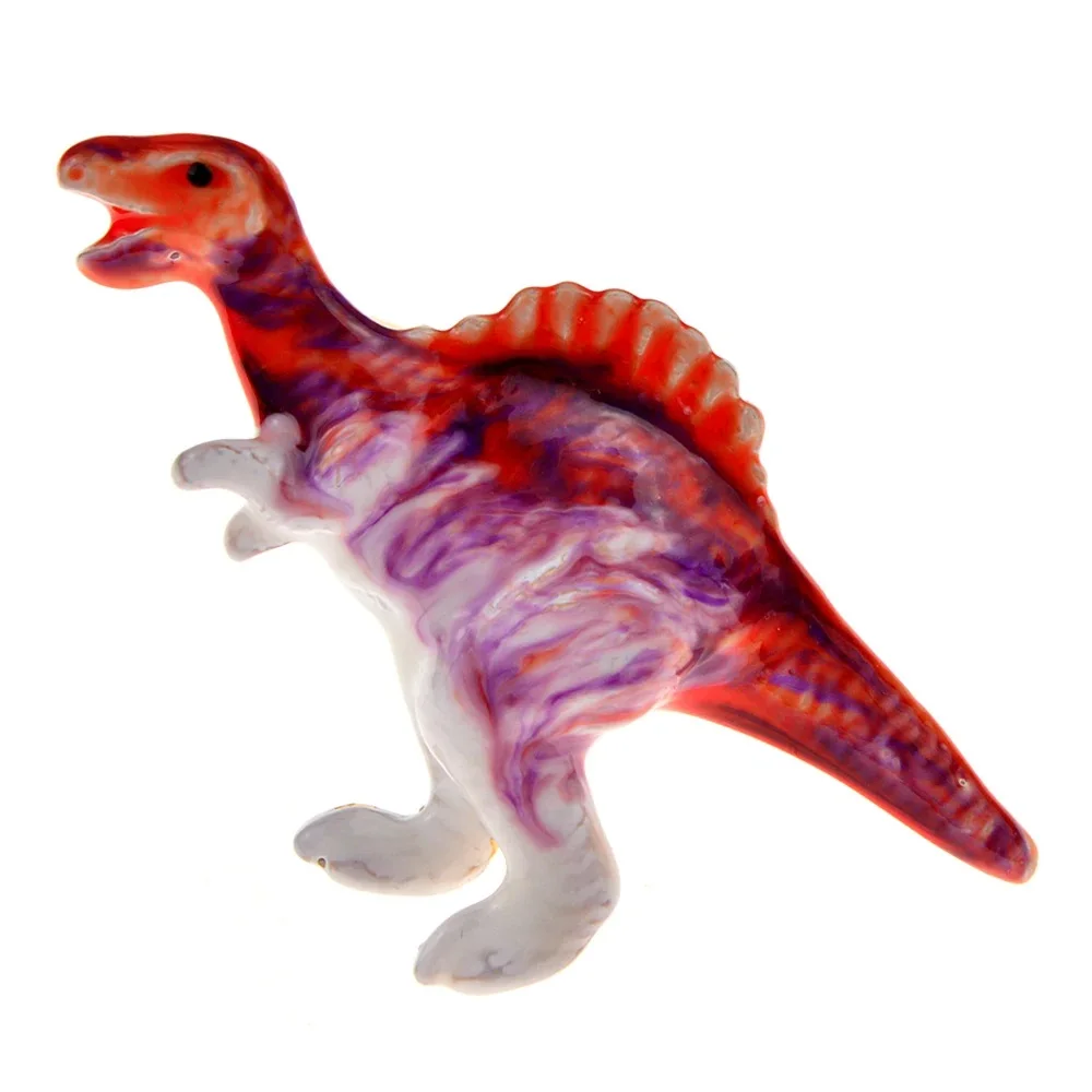 CINDY XIANG Cartoon Anime Pins Dinosaur Spinosaurus Brooch For Men And Kids Cute Vivid Enamel Animal Brooches Friends Jewelry