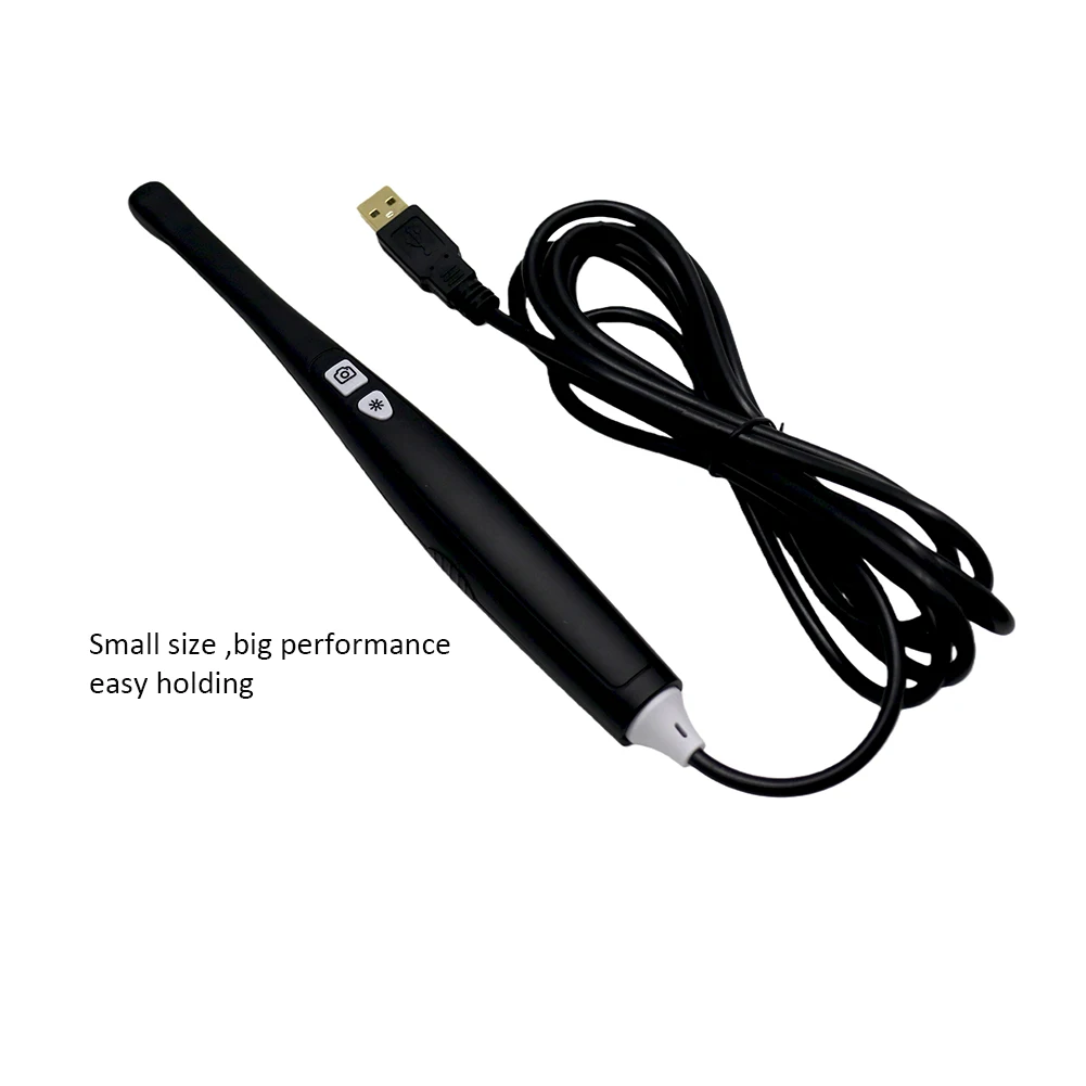 Портативная оральная камера, сканирование стоматологического экзамена, ручной внутриротовой сканер, USB-соединение, эндоскоп для домашних животных и стоматологов, цвет черный