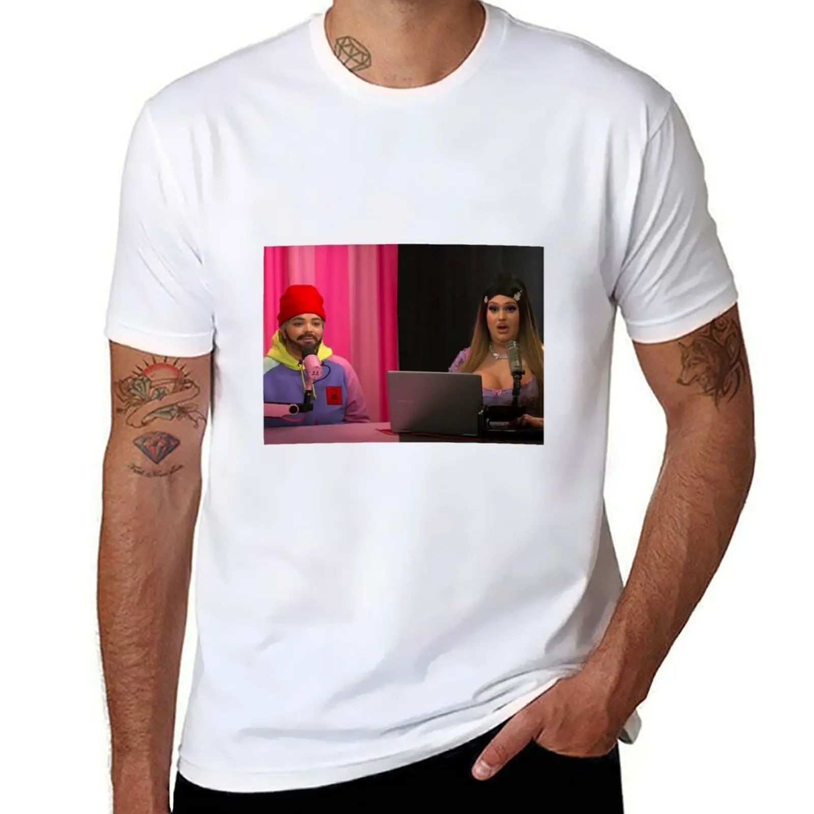 

Trisha paytas and Ethan klein T-Shirt t shirt man casual t shirt man cotton T-Shirt