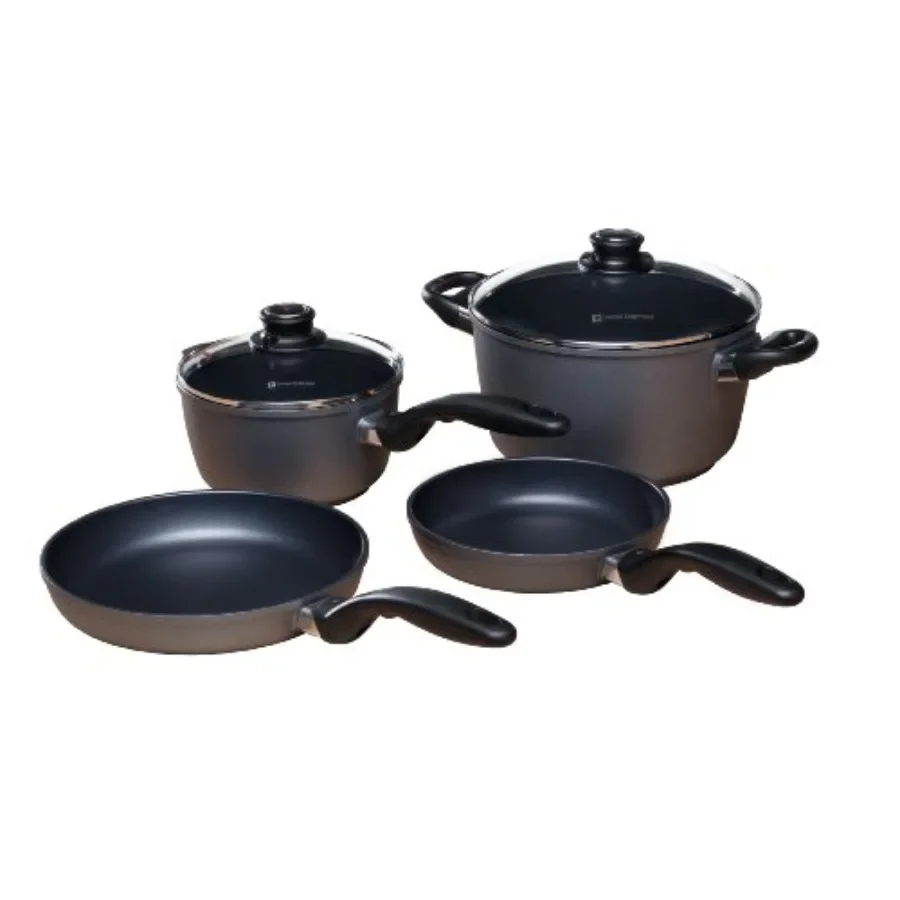 

HD Classic Nonstick 6Piece Cookware Set for Home Kitchen Cooking Durable Nonstick Surface with HeatResistant Handles Ideal for