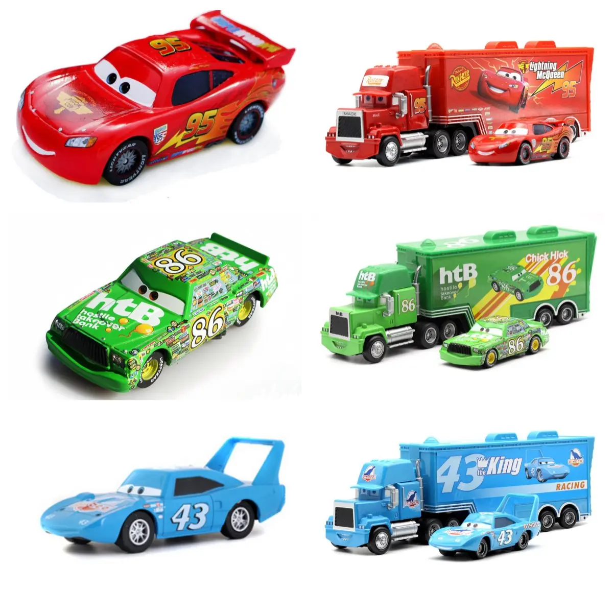 

Disney Pixar Cars 3 Toys Car 1:55 Lightning Mcqueen Mack Uncle Truck Rescue Collection Alloy Car Model Children's Toy Gifts