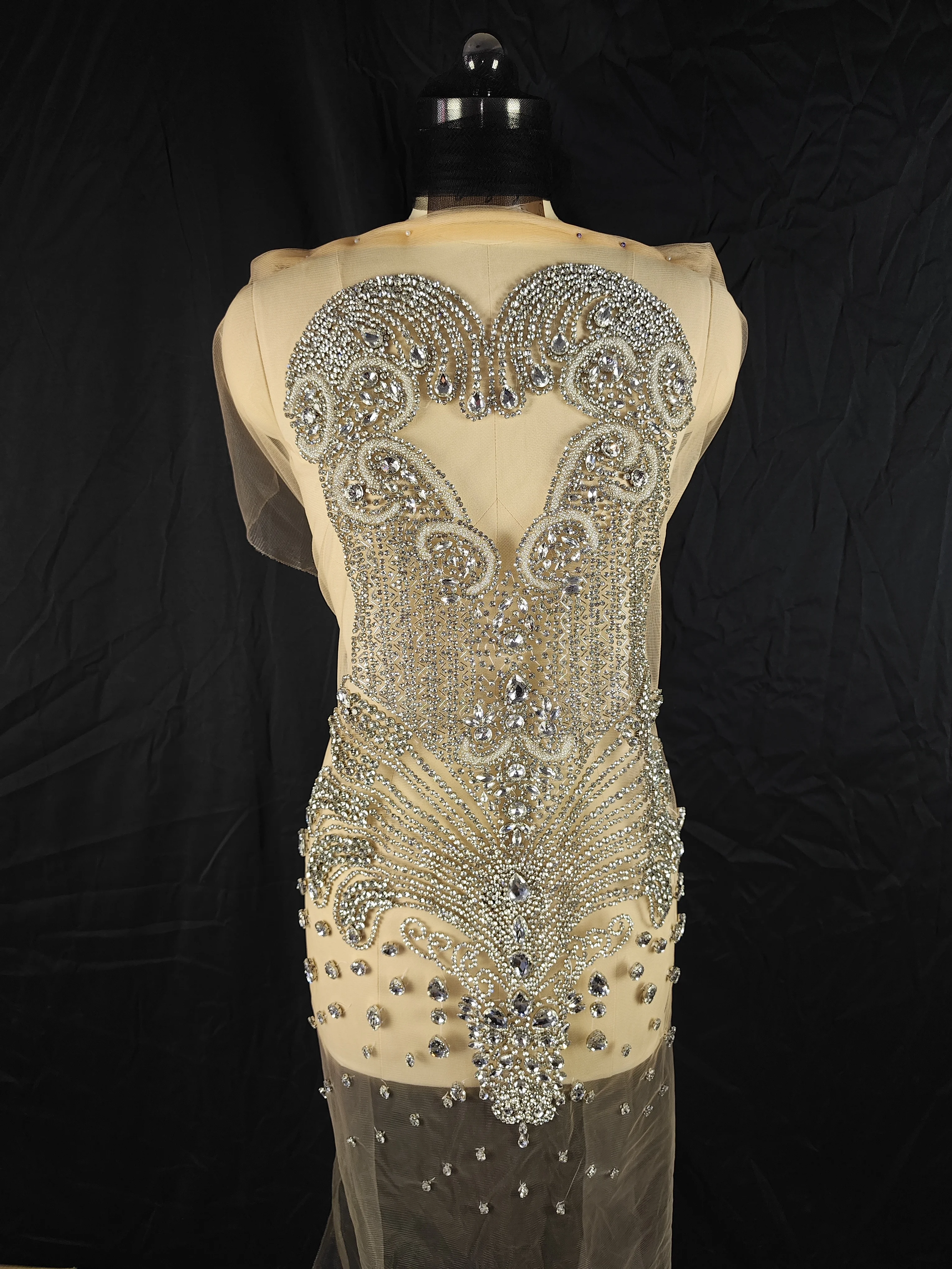 

Newest wedding dress cocktail dress Beautiful Quality Perfect Material Sexy Lady Silver Diamond Bodice Applique JY160