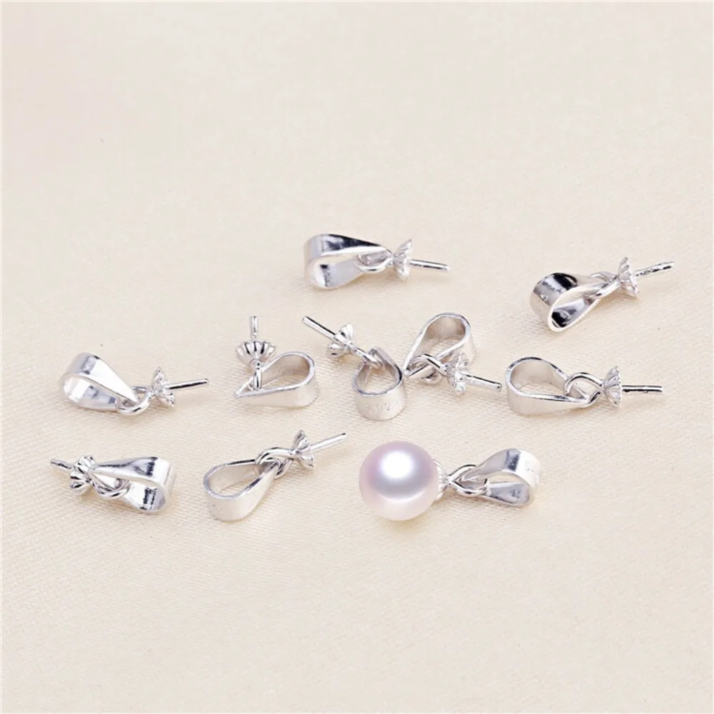50PCS Silver plated Eye Pins Pendant Connector for DIY Making Jewelry