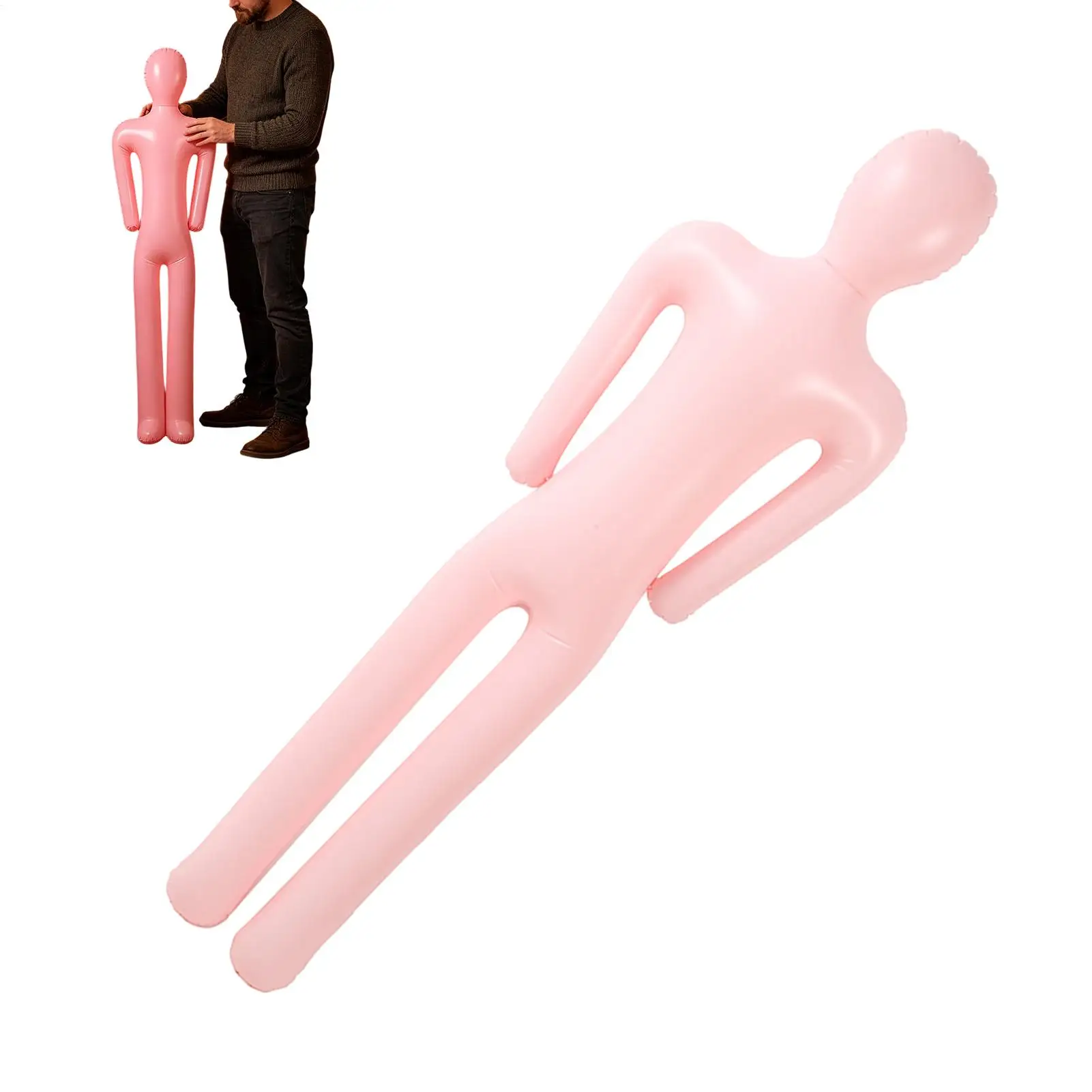 Inflatable Full Body Mannequin Foldable Realistic Reusable Prop Blow Up Halloween Decoration For Backyard Porch Driveway Garden