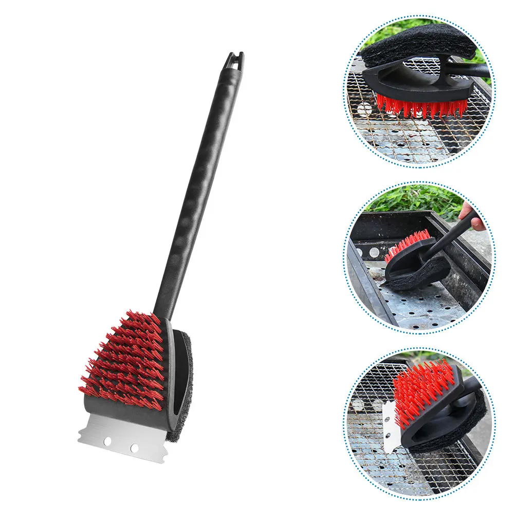

Grill Bbq Cleaning Brush Compact Lightweight Portable Design Multifunctional Bbq Grill Scraper Tool For Easy Storage Use