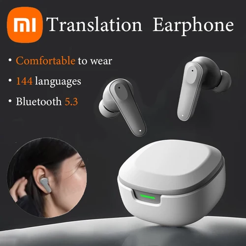 Xiaomi AI traducción inteligente auriculares Bluetooth soporte 144 idiomas auriculares inalámbricos auriculares de negocios intrauditivos con aplicación