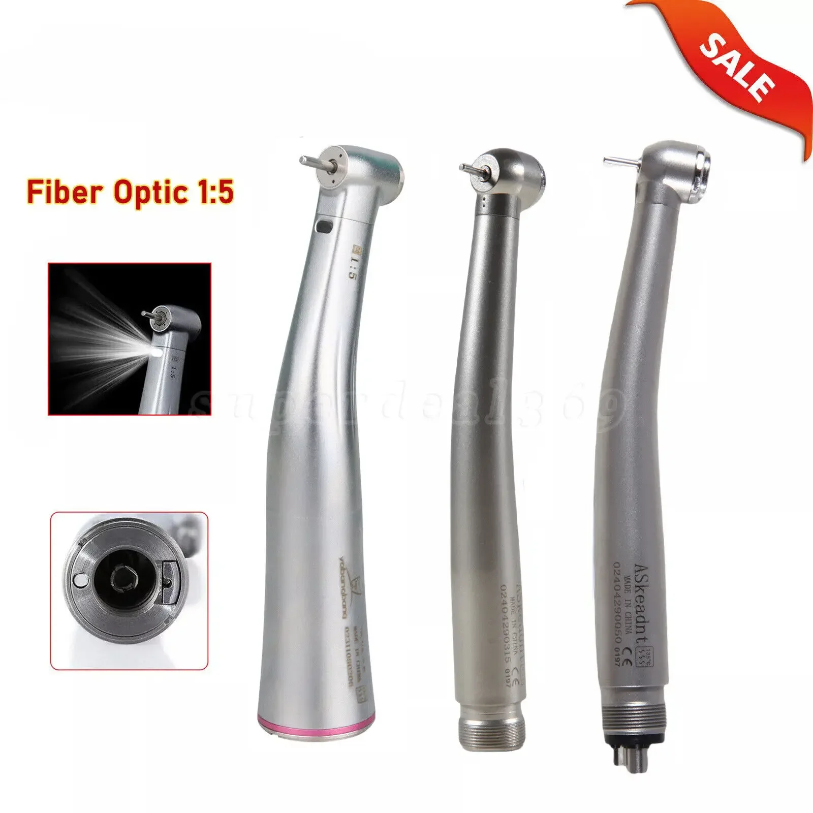 Dental High Speed Handpiece 2&4 holes Fit Nsk Pana Max /1:5 Increasing Electric Contra Angle LED Handpiece Fit NSK Ti-MAX X95L