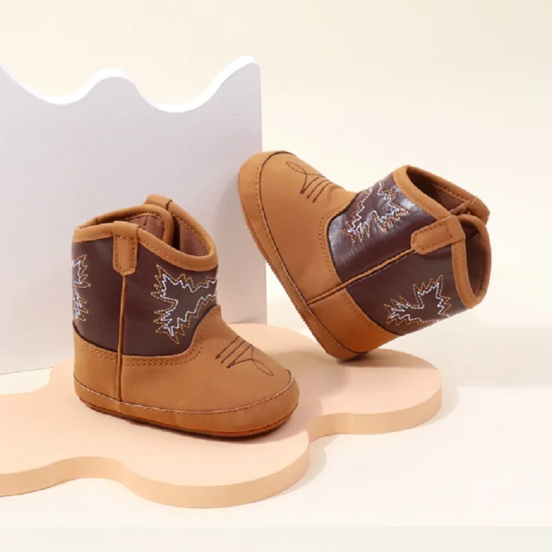 

VALEN SINA Baby Little Boots Soft PU and Cotton High Quality New Style Spring and Autumn Prewalking Shoes for Boys and Girls