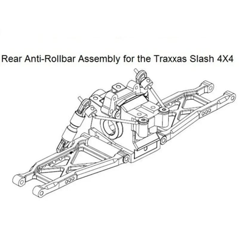 Frente e traseira Kit Sway Bar, Slash Stampede Rally RC Peças de atualização do carro, TRX4, 4X4, SLF311