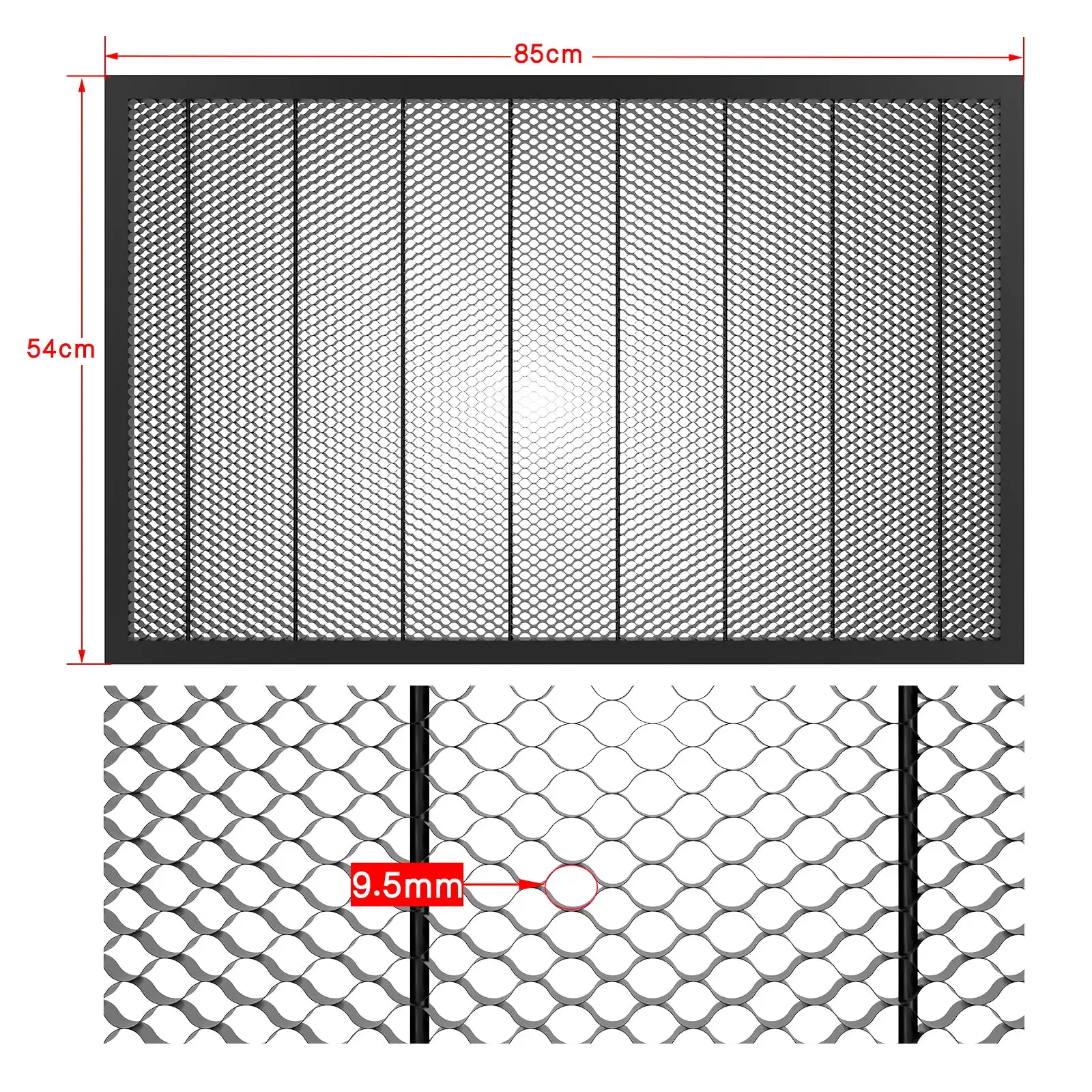 Neje gravador a laser painel de favo mel 540x850mm plataforma trabalho para neje mestre 2s/3 max máquina corte gravação a laser