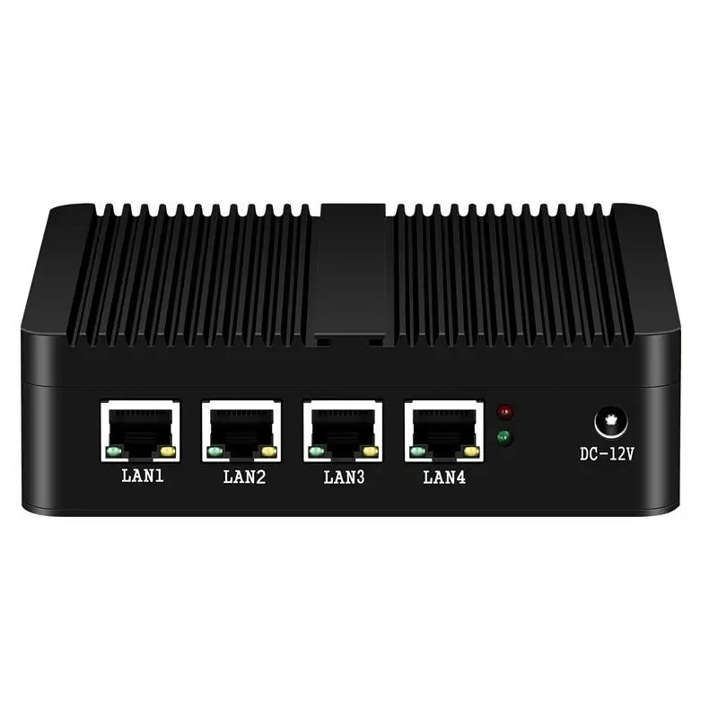 Top Firewall Appliance Mini PC Intel Celeron J4125 Quad-Cores 4x LAN 2.5G i225V Network Card Soft Router Pfsense OPNsense