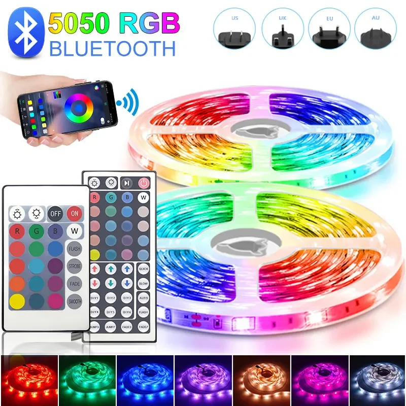 Led Strip 15 20 Meters Outdoor Wifi Alexa 5050 2835 12V Rgb Tape Waterproof Led Lights For Room Kitchen Bar Backlight Decoration