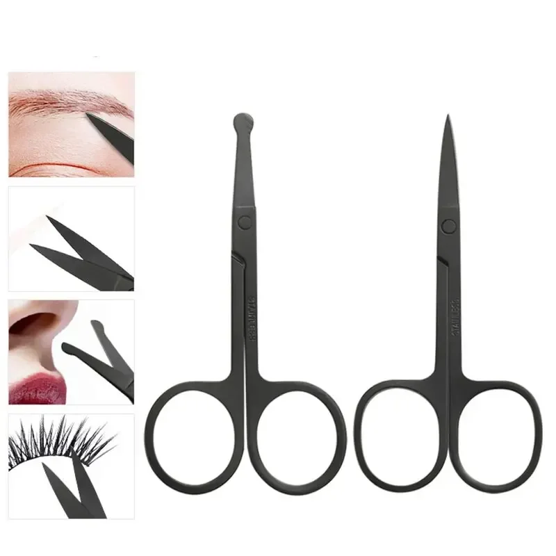 Hair Shears Stainless For Personal Facial Nose Hair Care Steel FineRemoval And Ear Nose Eyebrow Trimming