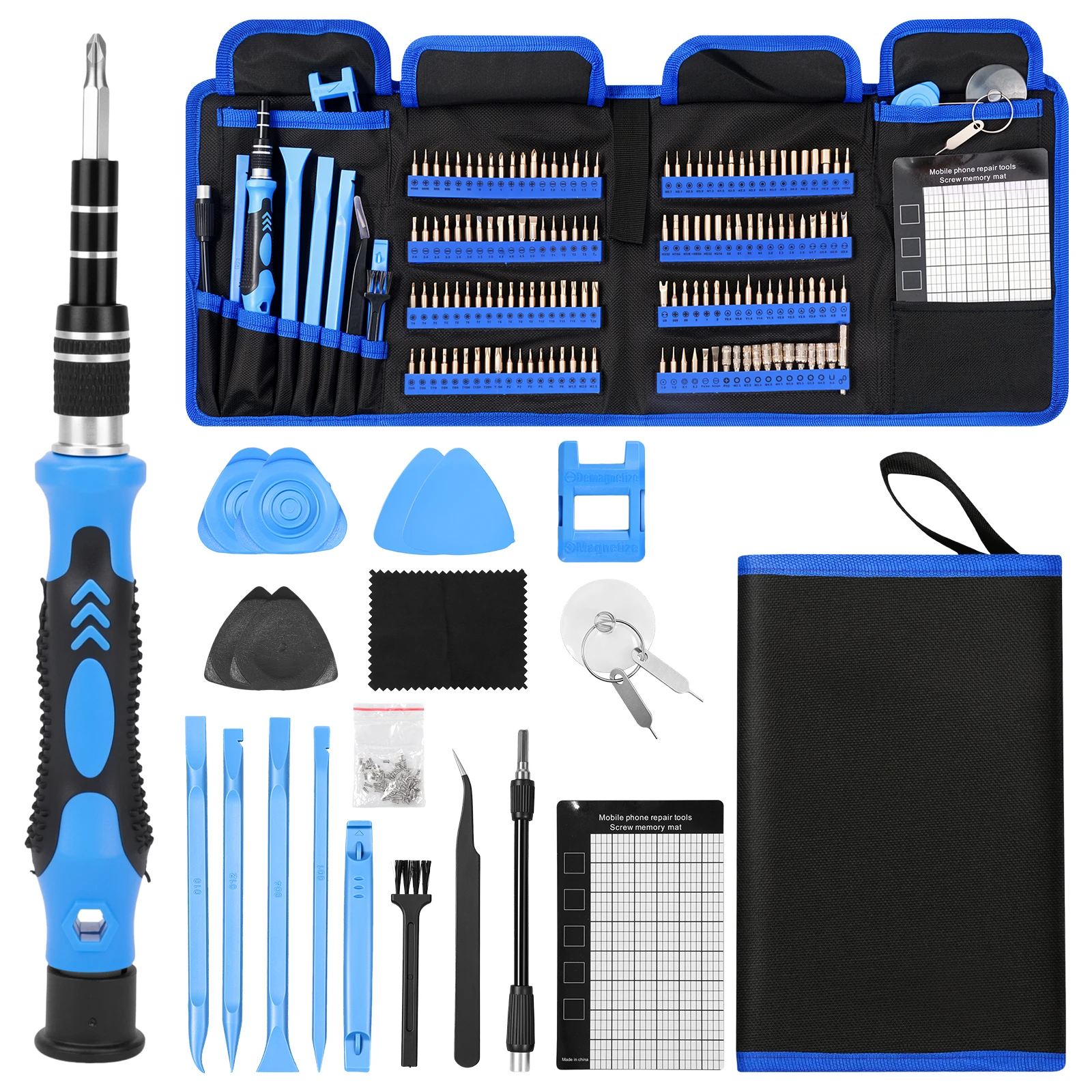 Precision Screwdriver Set with 144 Bits Electronics Precision Screwdriver Set for Phone Laptop Glasses and Game Console Repair