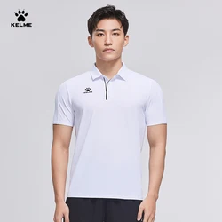 KELME running sport POLO shirt uomo risvolto estate traspirante confortevole t-shirt casual a maniche corte top