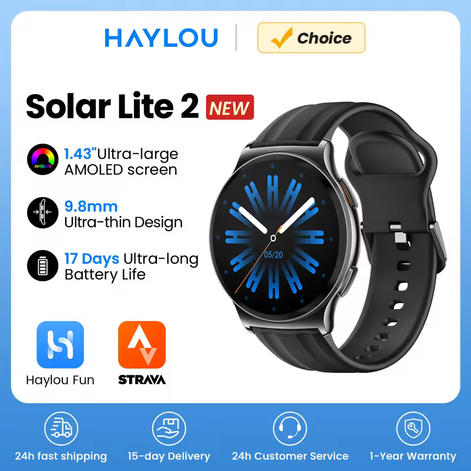Relógio Inteligente Haylou Solar Lite 2 Bluetooth