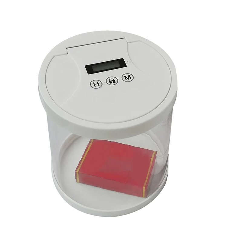 Electronic Time Lock Box Timer Lock Container Multi Function Time Lock Box Bin For Toys Mobile Phones No Battery White