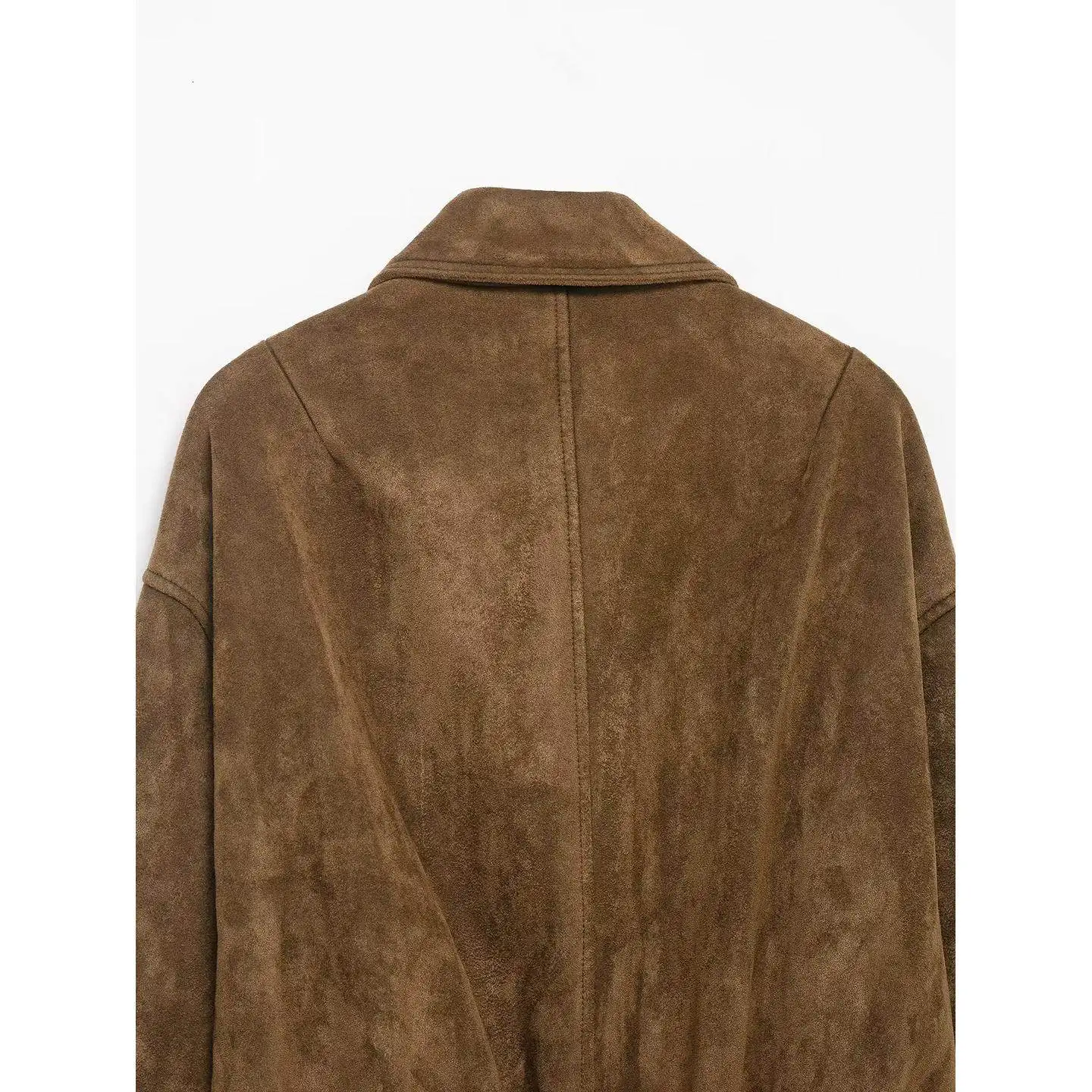 Early Spring Long Sleeve Jacket Zipper Closure Faux Fur Collar Coat Commute Style Regular Length Spring 2026 Women's Outerwear
