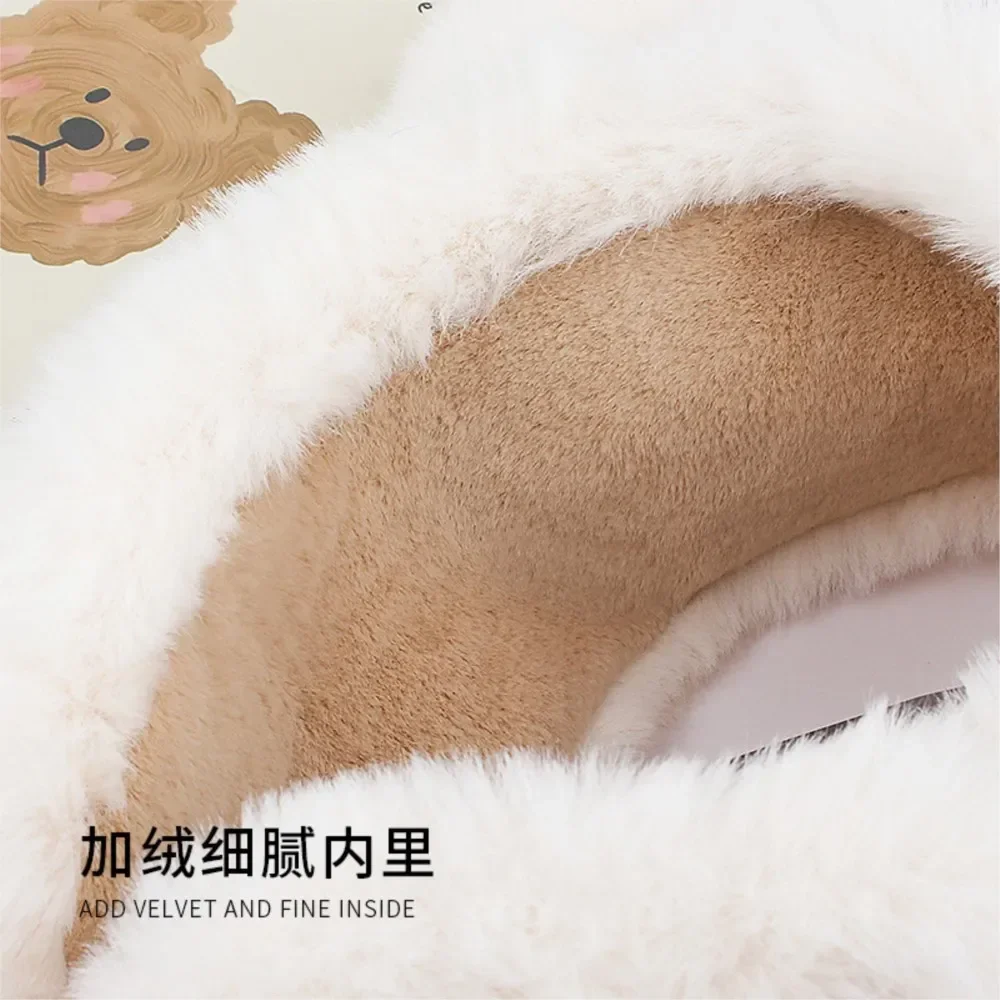 New Women\'s Earmuffs Cartoon Little Bear Warm Earmuffs Winter New Cute Student Warm Ear Protector Cold Ear Cover Ear Cover